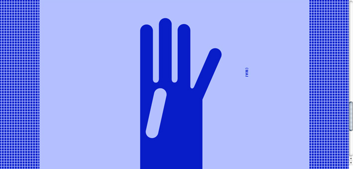 Blauer Handschuh auf hellblauem Grund, Vektorgrafik
